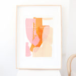 caitlin hope sunrise original artwork, bright colourful and abstract