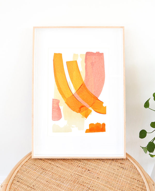 caitlin hope sun kissed original artwork, bright colourful and abstract